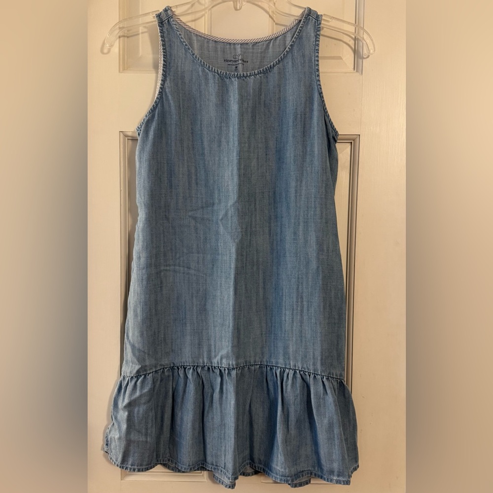 Vineyard Vines Light Blue Kids Casual Dress. Med 10/12